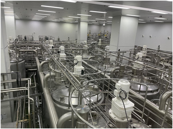 卡士乳业自动化产线