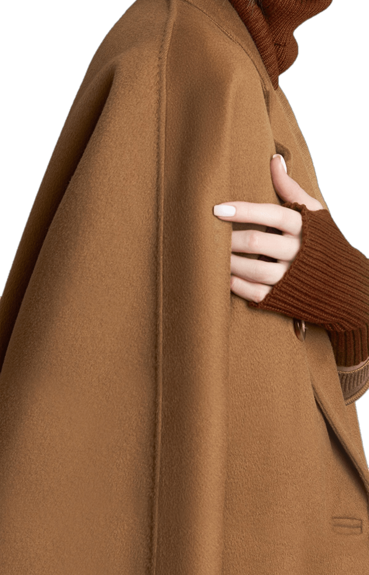 ▲羊绒大衣居家洗