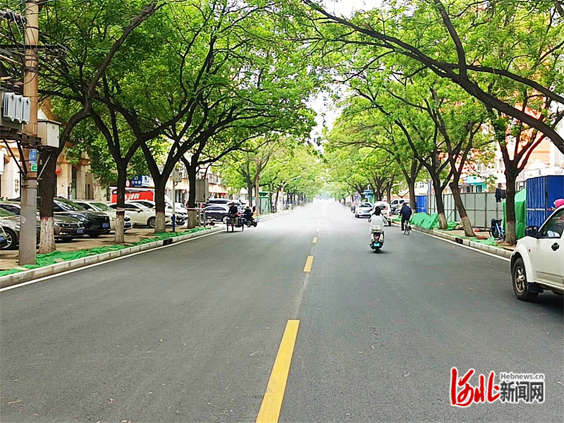 图为改造后的和平路(光明大街—滏河大街)段.