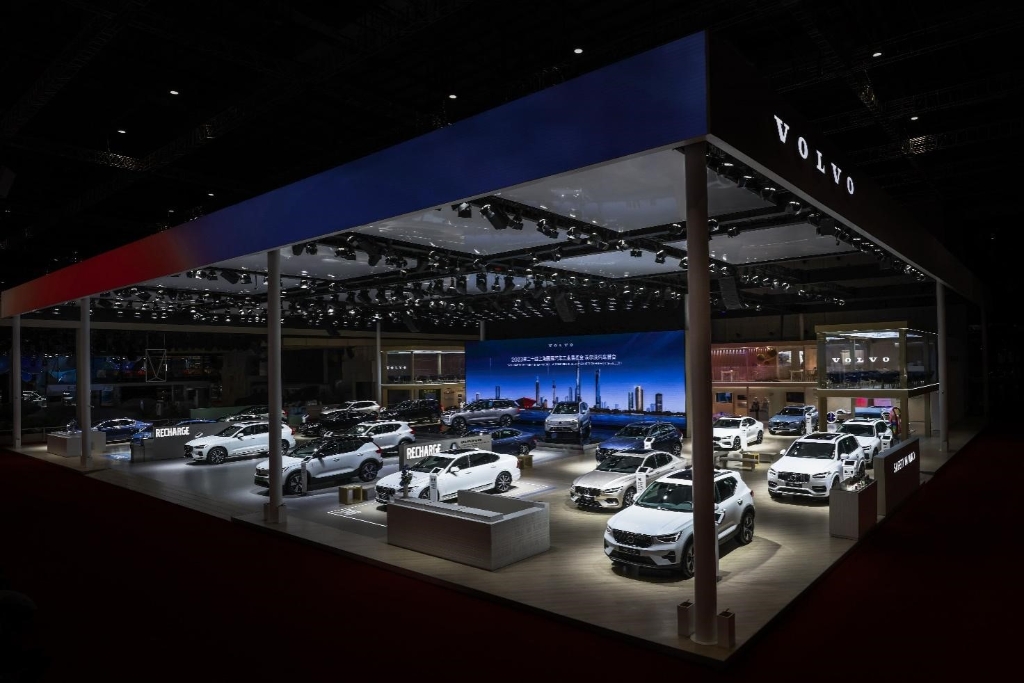 上海车展沃尔沃展台. 沃尔沃汽车供图 华龙网发