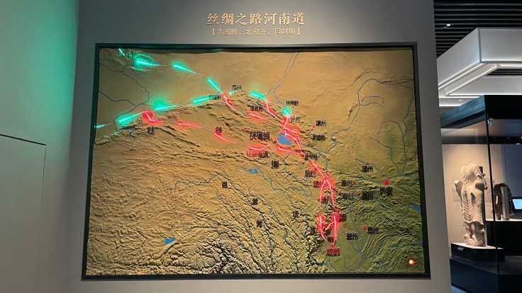 丝绸之路河南道图示