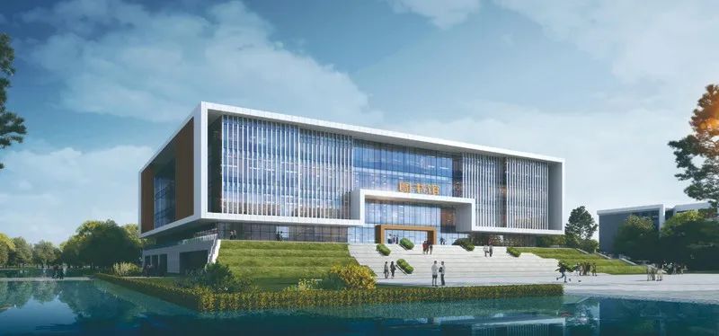 图书综合楼效果图