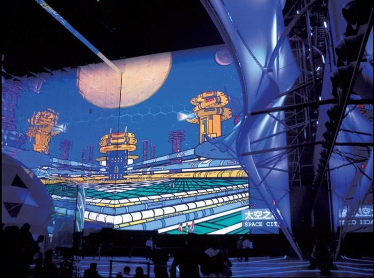 上海世博会五大主题馆未来馆邀卜桦创作的“未来城市”动画电影