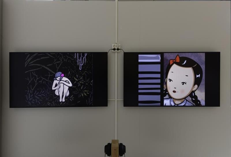 卜桦动画作品（左为《LV森林》，右为《野蛮丛生》）