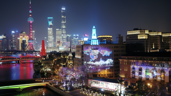 苏州河黄浦段夜景.黄浦区供图