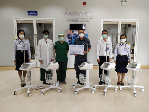 图：鱼跃医疗向泰国驰援高流量湿化呼吸治疗仪