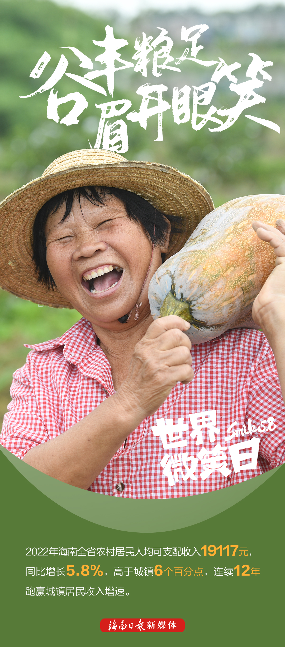 世界微笑日丨一组笑脸海报带你感受海南人民的幸福