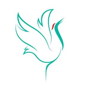 logo右上方添加了盐城标志性动物——丹顶鹤.