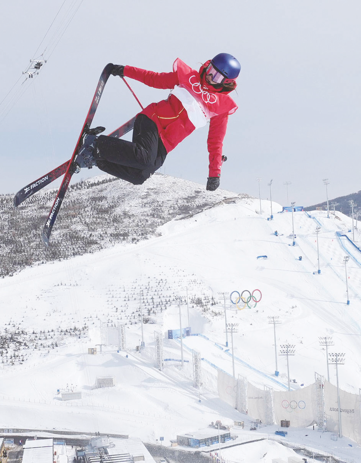 &nbsp;&nbsp;&nbsp;&nbsp;谷爱凌在2022北京冬奥会女子u型场地技巧
