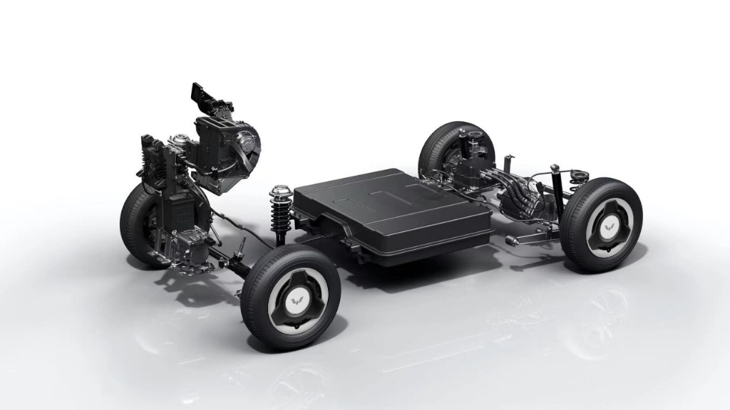 宏光miniev底盘架构. 上汽通用五菱供图 华龙网发