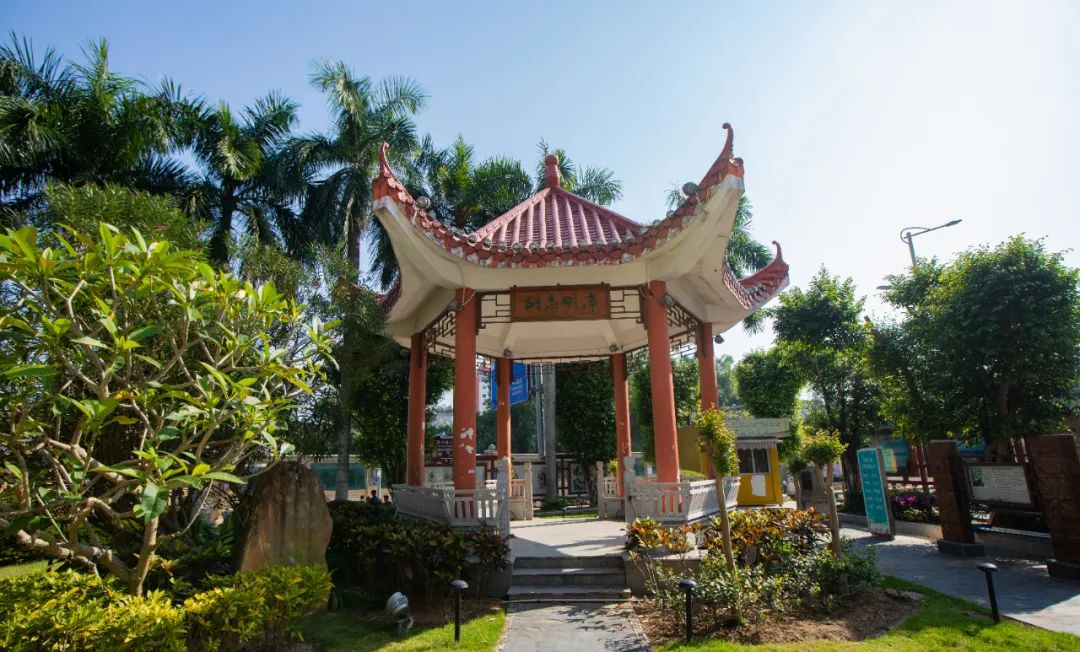 东兴国门景区里的胡志明亭&nbsp; 图:韦光勇