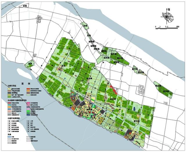 崇明区城桥镇,庙镇,港西镇,建设镇国土空间总体规划(2021-2035)(含