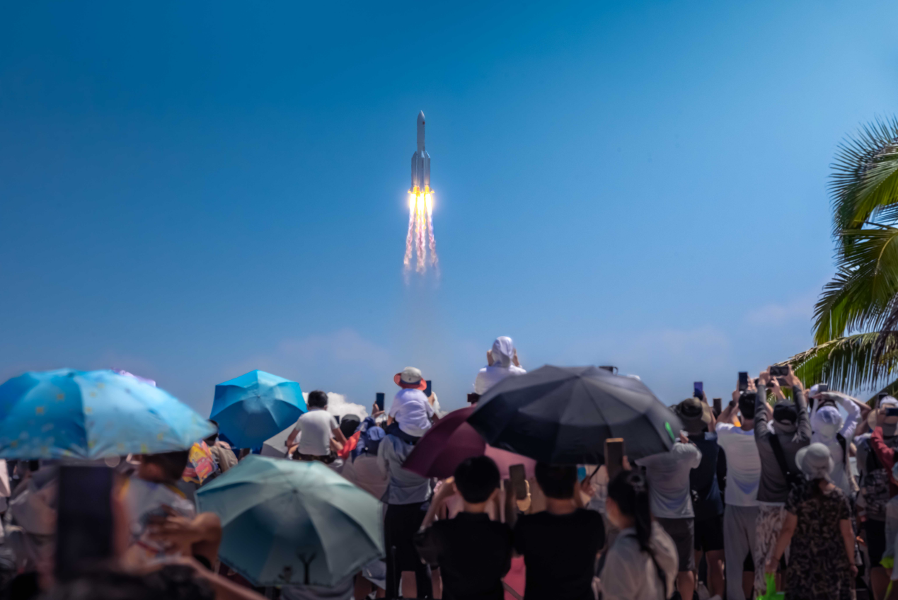2022年7月24日“问天”发射现场。图片来源：李官翰