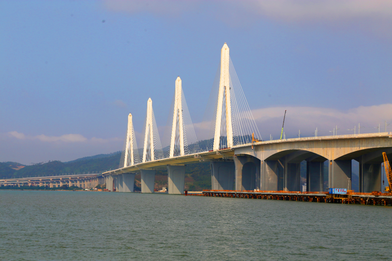 金海大桥施工忙|金海大桥_新浪财经_新浪网
