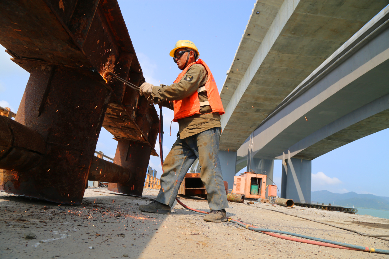金海大桥施工忙|金海大桥_新浪财经_新浪网