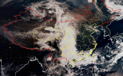 图源：墨迹天气卫星云图