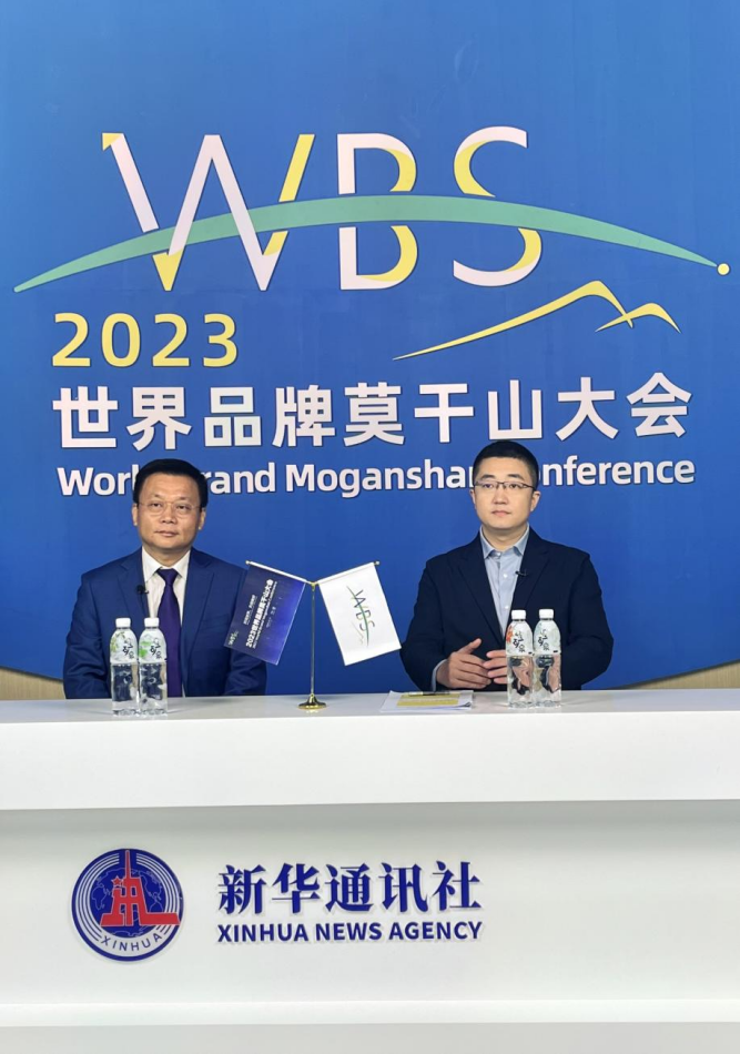 是2023世界品牌莫干山大会的第二天,在嘉宾专访环节中,公司总经理汪涛