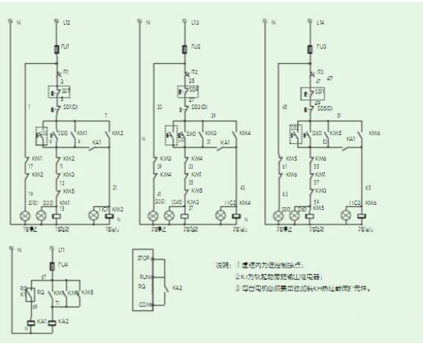 一拖三软启动器控制图 2&nbsp