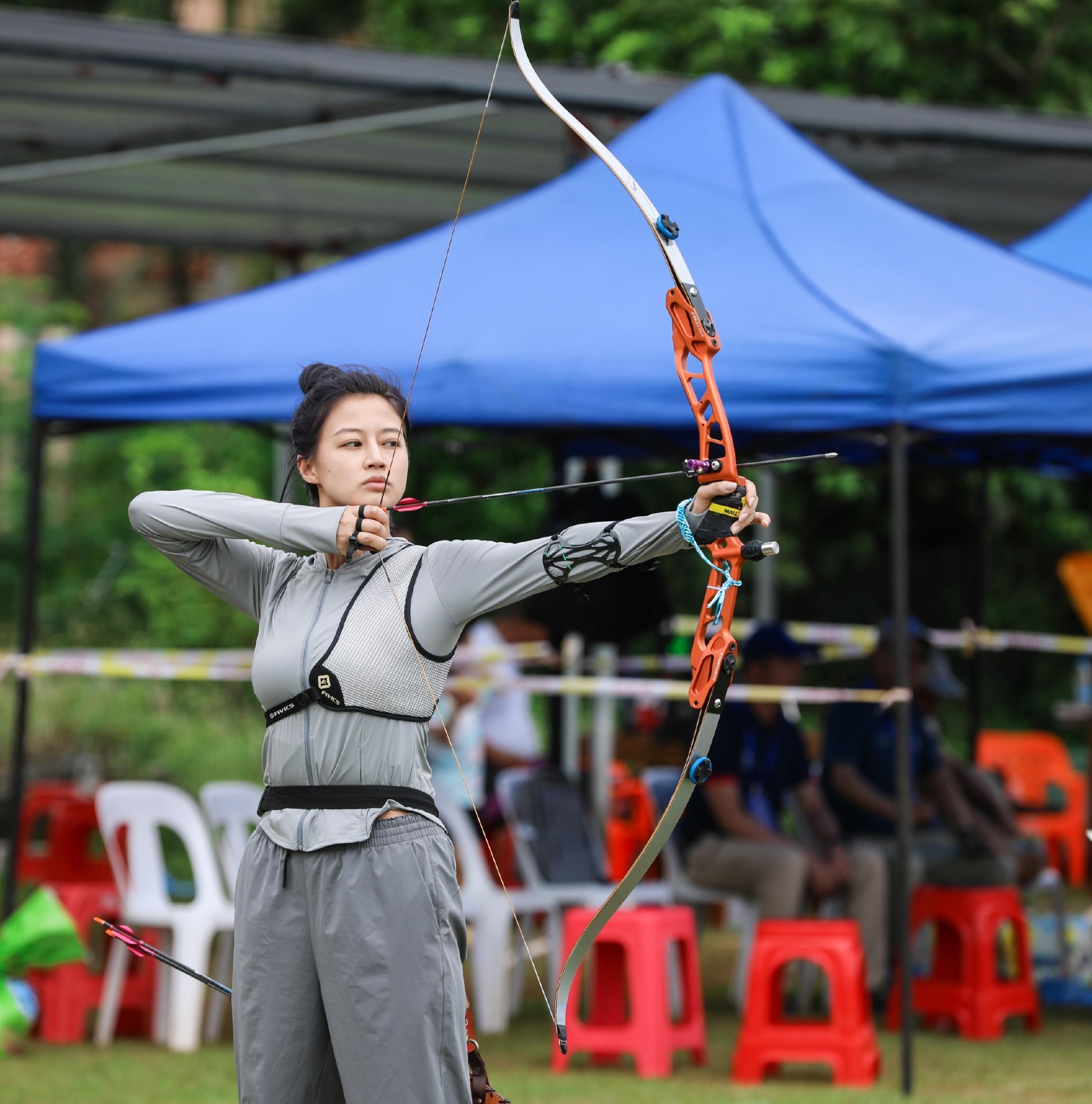 直击中国箭王争霸赛文昌站的巾帼风采