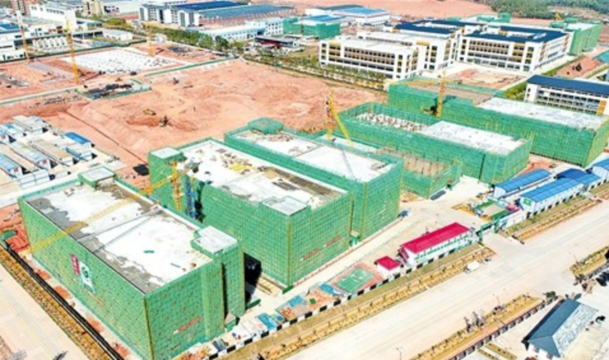 梅州平远高新区标准厂房建设施工现场 图片来源：梅州日报