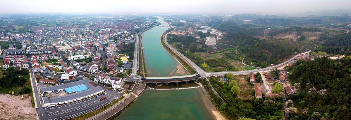 白沙溪全景.金华市婺城区水务局供图