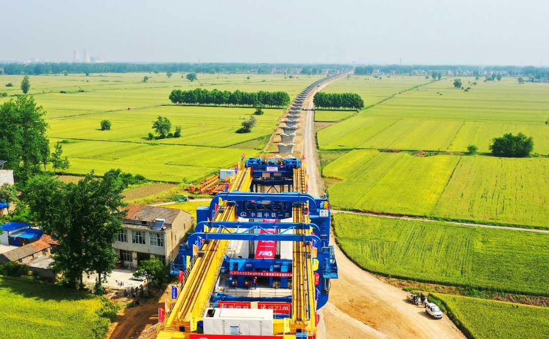 淮宿蚌城际铁路建设如火如荼