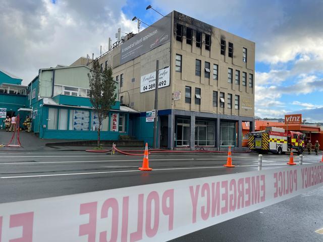 ↑新西兰惠灵顿一旅馆发生火灾致多人死伤 图据IC photo