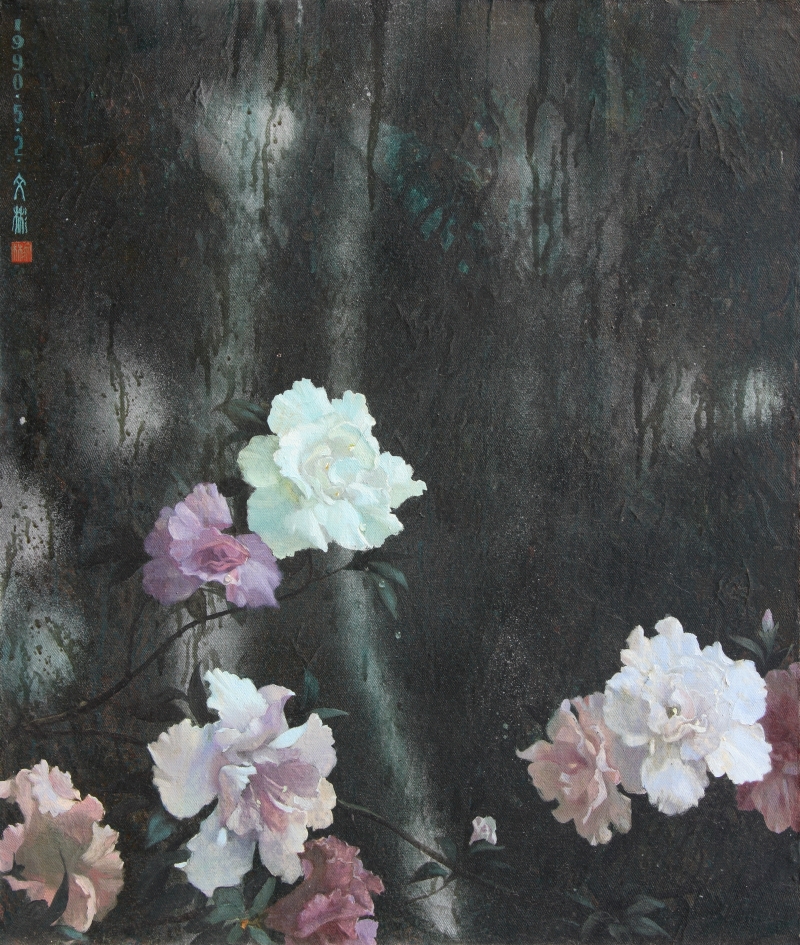 昙花盛开在时间的每个角落,王文彬的50年油画艺术创作|画家_新浪财经