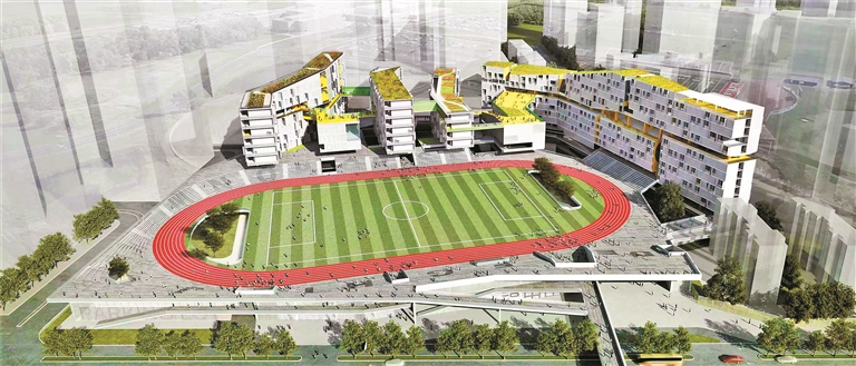 福田中学新校园效果图