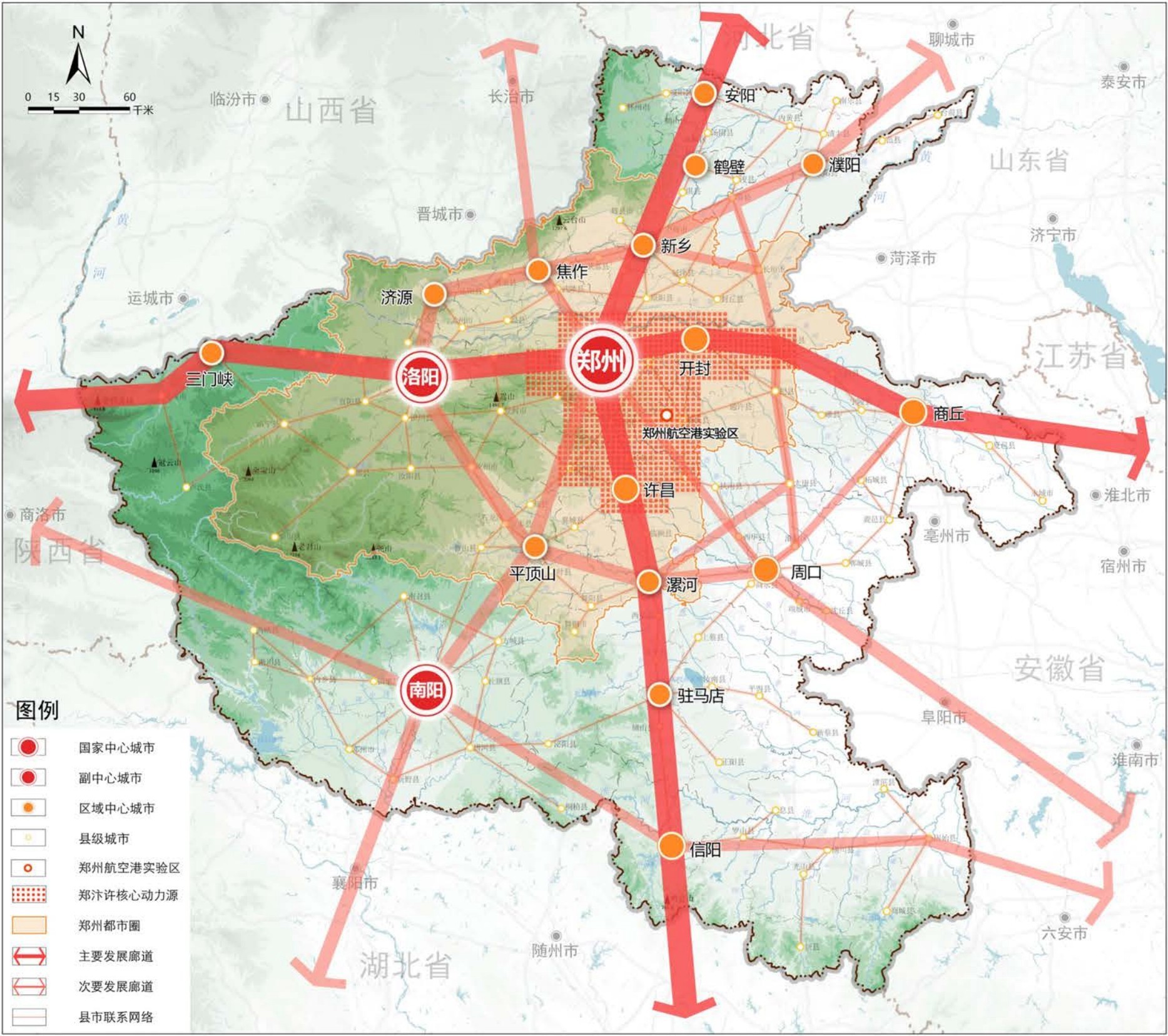 鹤壁地理位置示意图 图片来源:《河南省国土空间规划(2021-2035年)