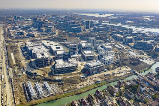 2023年2月华为青浦研发中心建设中摄于西岑