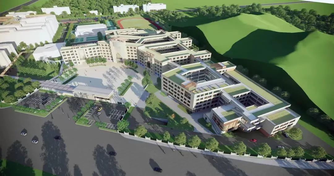 湖景中学改扩建工程效果图