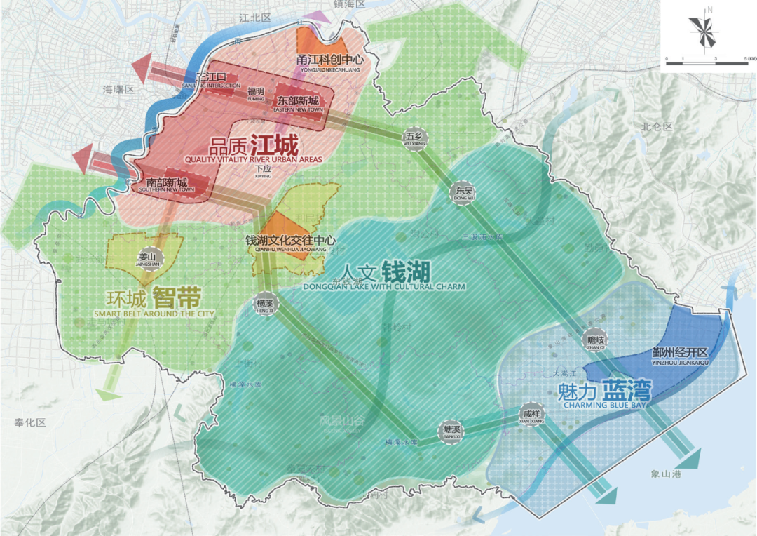 鄞州区区划调整后地图图片