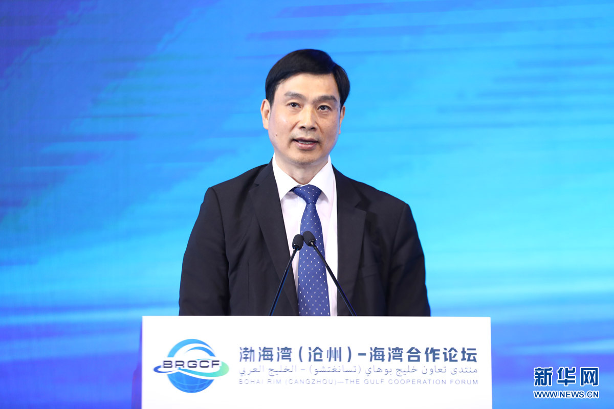 新华网总裁申江婴致辞.卢宏旭摄