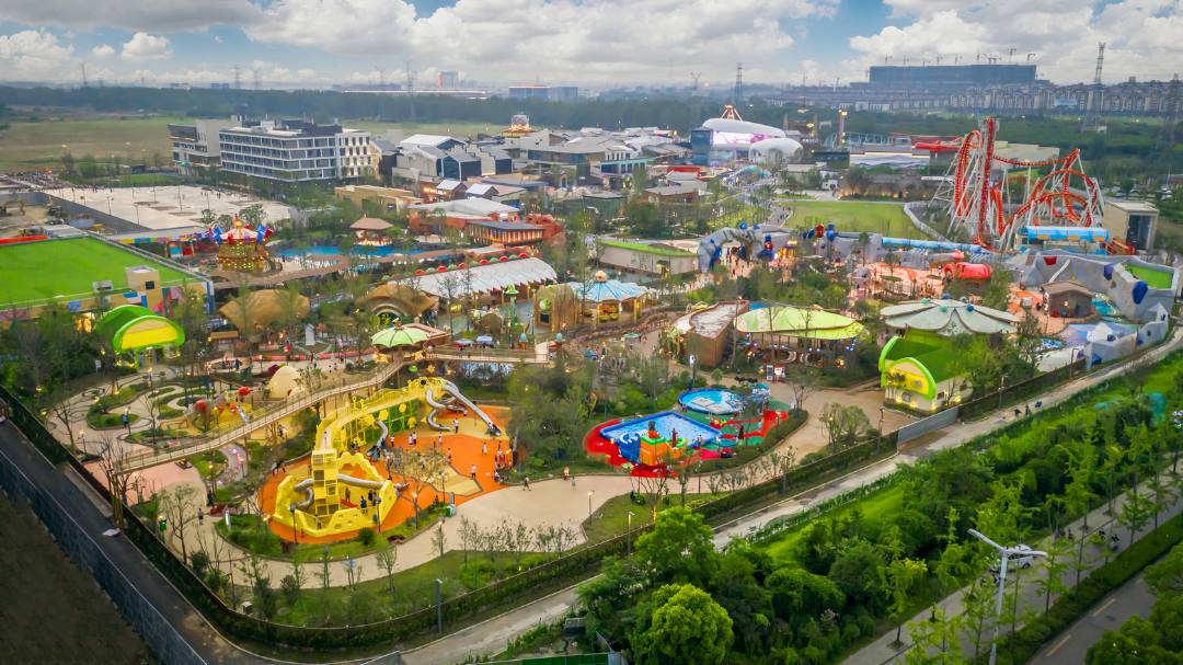 图为扬州梦幻之城.