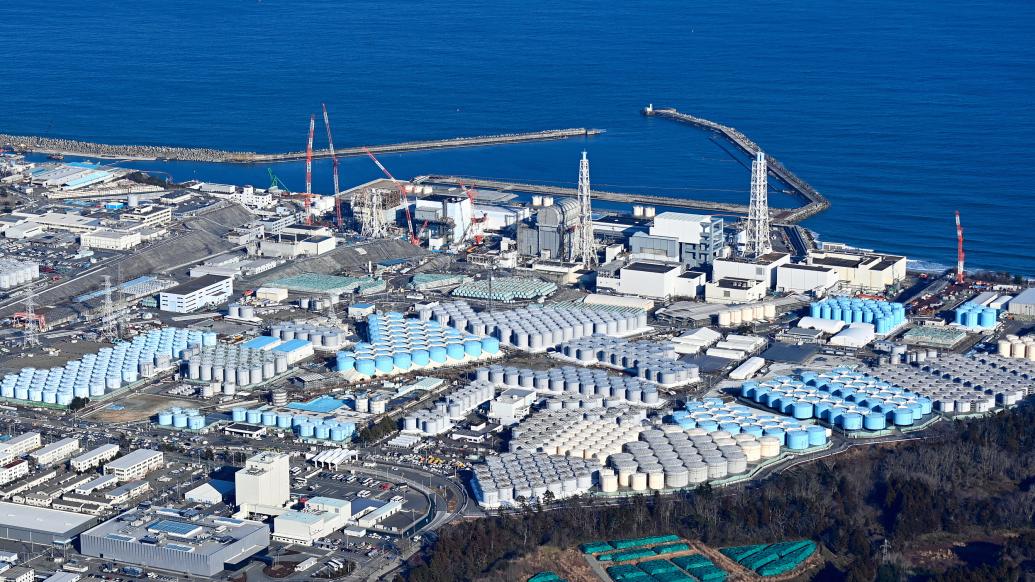 福岛第一核电站核污水仓.视觉中国 资料图