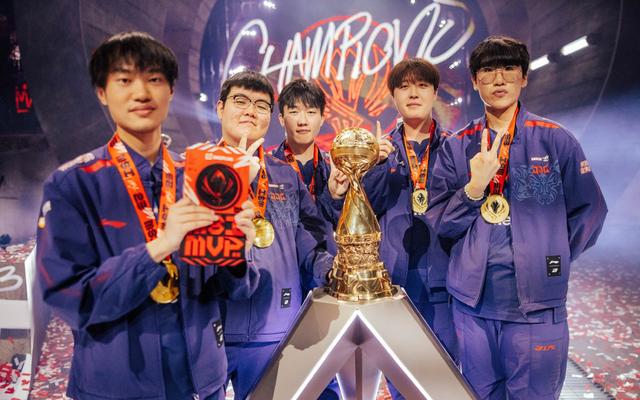 jdg战队首次夺得msi冠军. 图/jdg电竞俱乐部