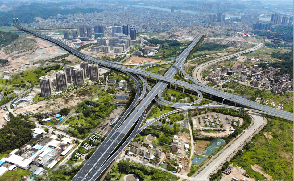 尖峰山互通立交效果图
