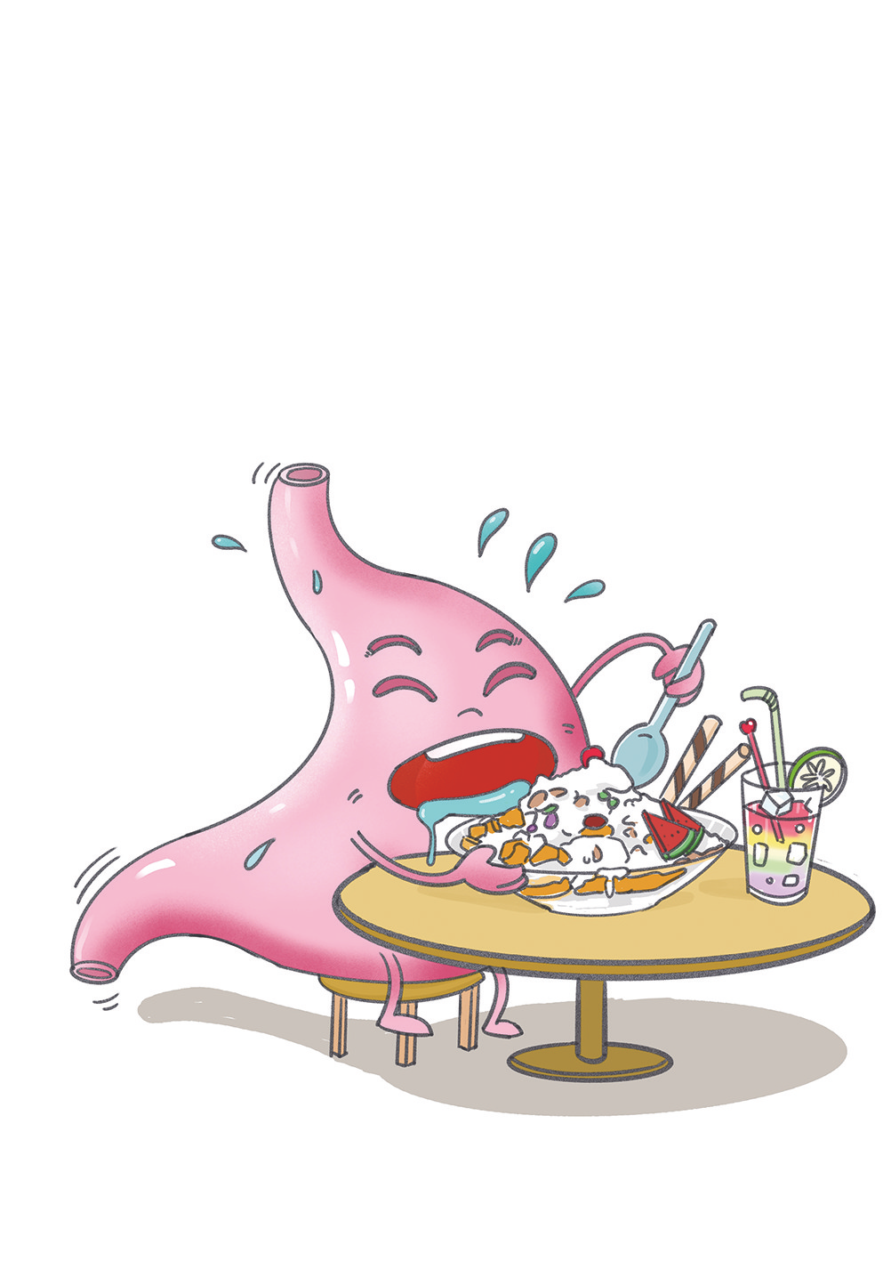 &nbsp;&nbsp;日常生活中应合理饮食,避免暴饮暴食及过饱过饥等不良