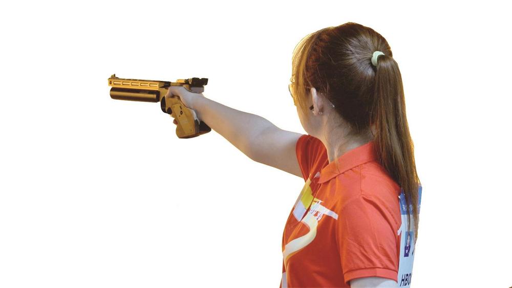 河北省第十六届运动会青少年组射击(步手枪)项目在邯郸市体育运动学校