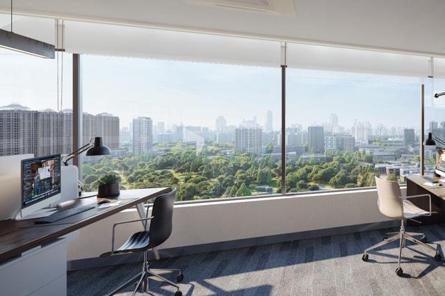 写字楼窗景 效果图