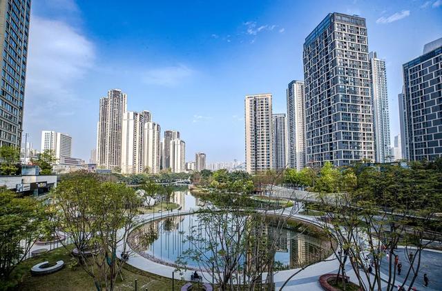 整改后的重庆天地湖实景/图源 渝中发布