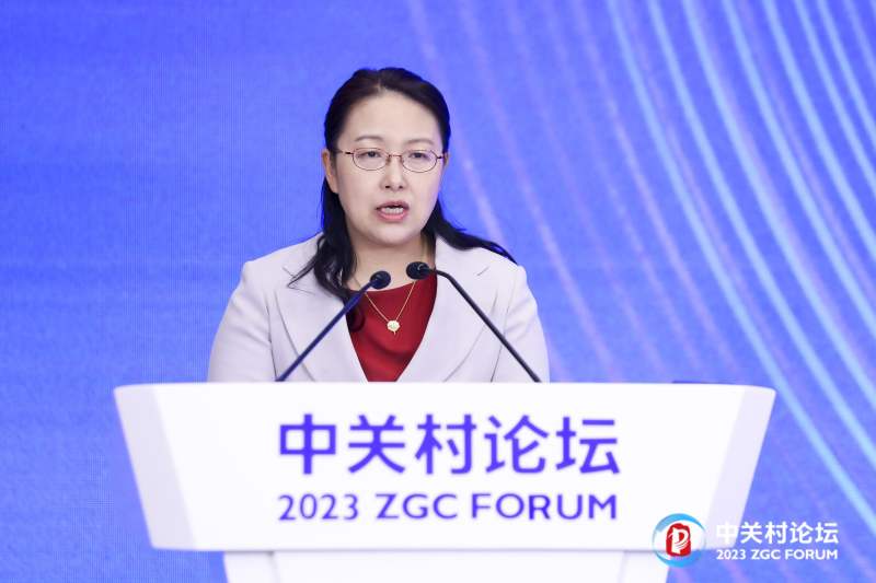 北京市科委,中关村管委会党组成员,副主任张宇蕾.主办方供图