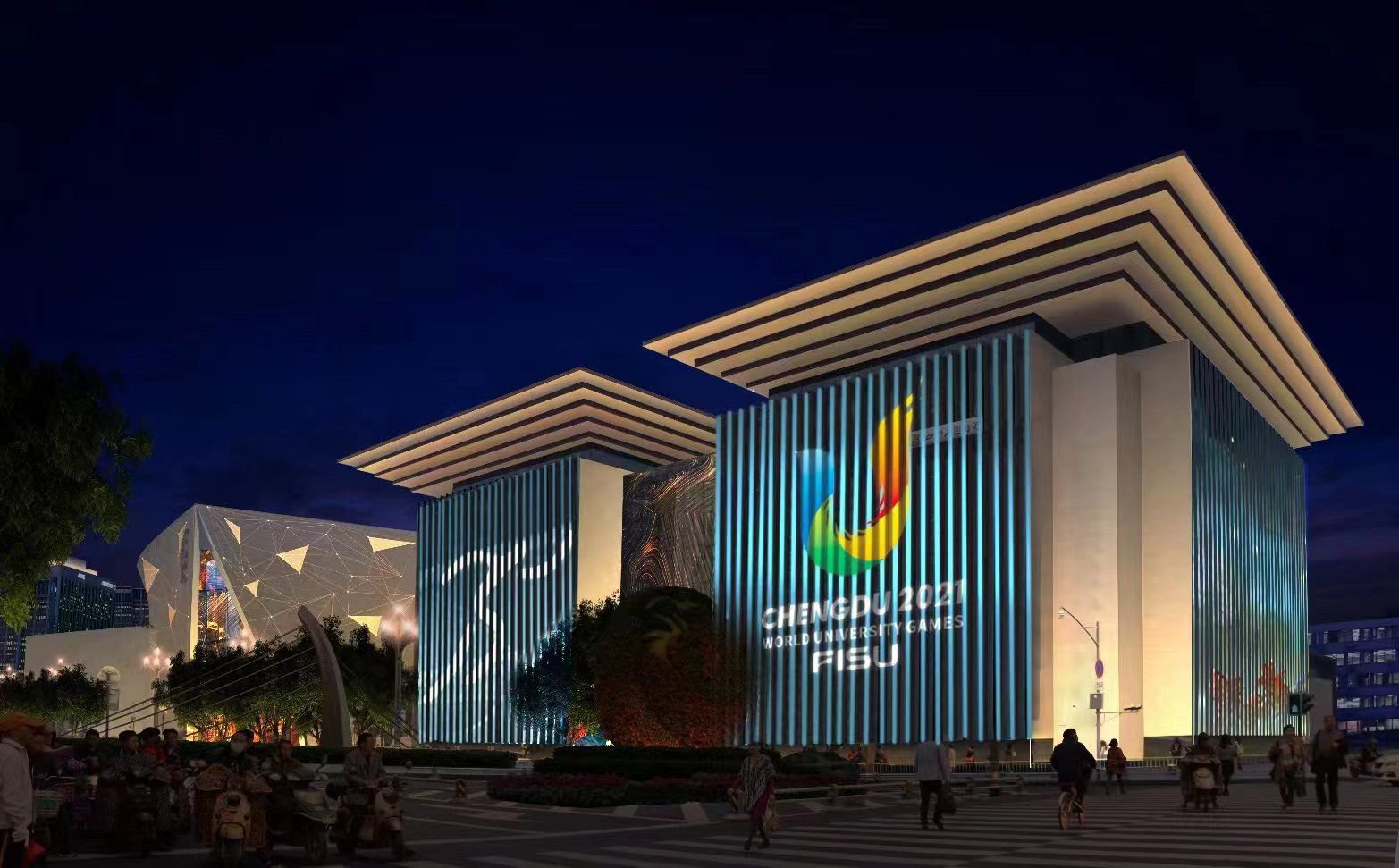 景观照明氛围营造效果图