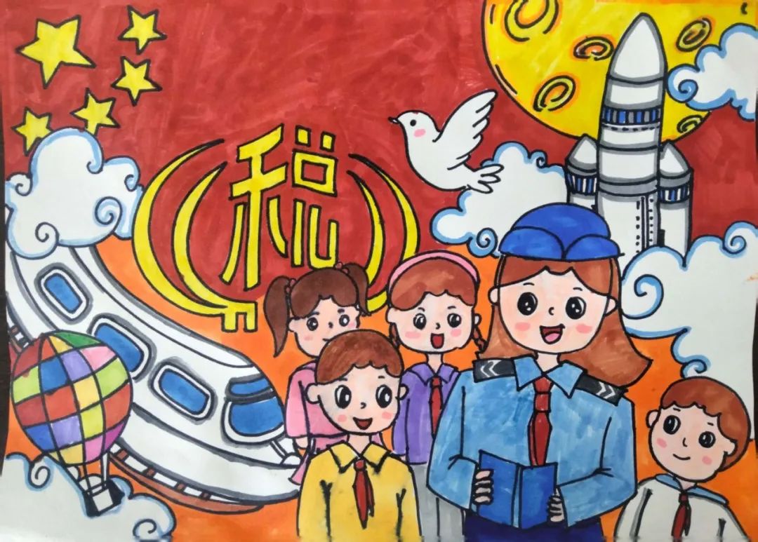 萌娃画税收 开心过"六一"|小学_新浪财经_新浪网