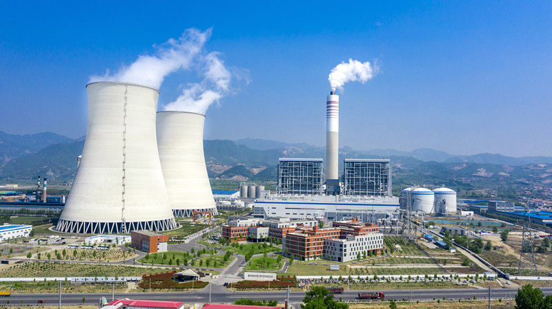 国家电投河南公司沁阳发电全景图。（受访者供图）