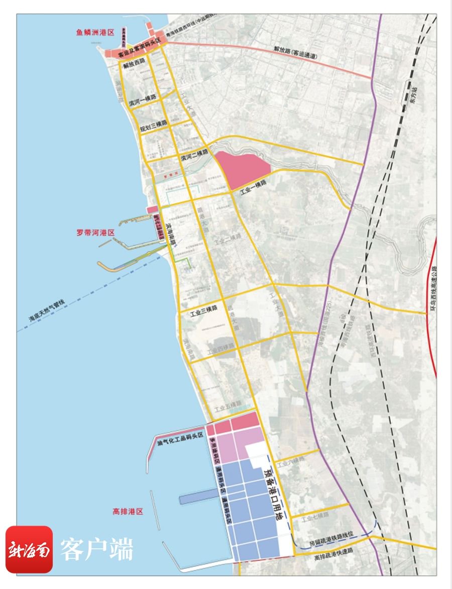 八所港规划图.东方交通运输局供图