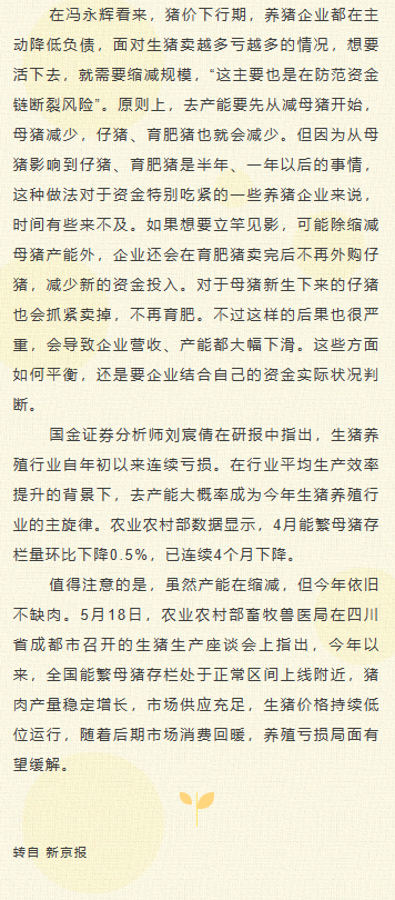 从扩张到去产能，养猪企业忙着做“减法”