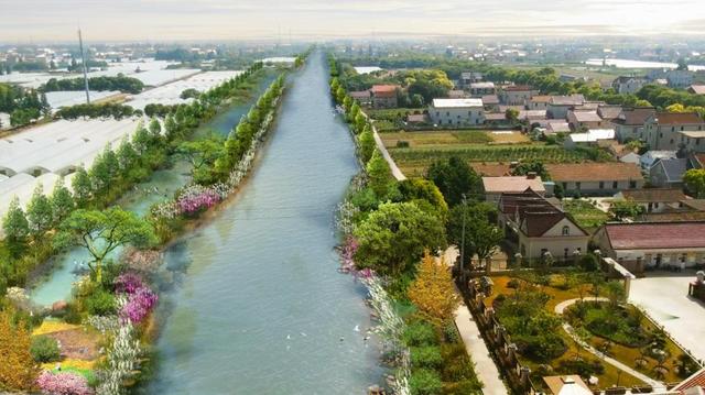 四滧港河道效果图