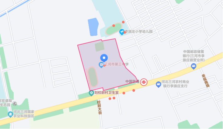 三河市第三中学考点平面图：